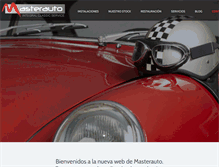 Tablet Screenshot of masterauto.es